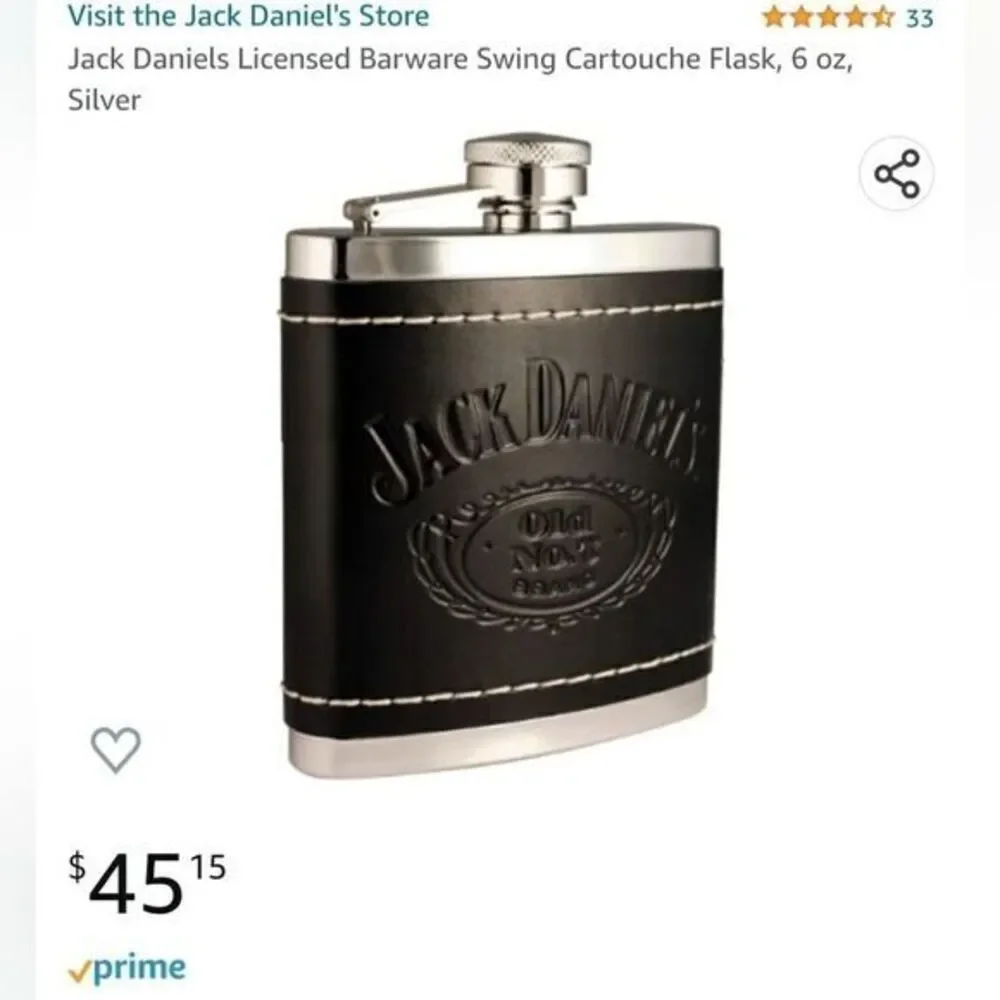 Jack Daniel's Stainless Steel Flask